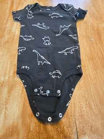 Black Carters Dinosaur onesie, 18M B