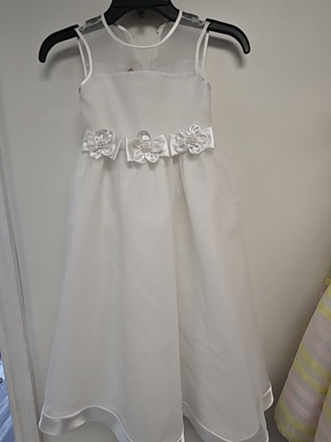 White Santa Monica Holiday Dress, 4T G