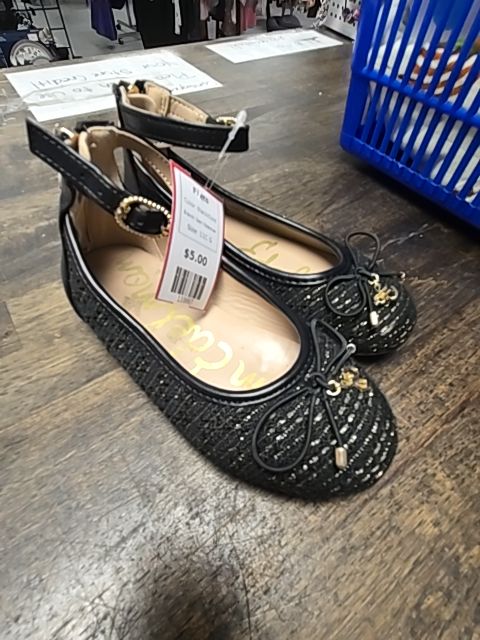 Black/Gold Sam Edelman Flats, 11C G