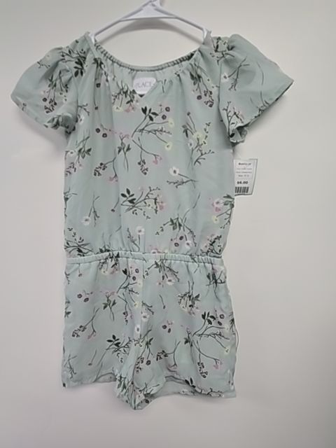 Green Flower Childrens Place Romper, 5T G