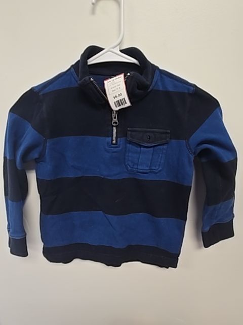 Navy/Blue Striped Gap 1/4 Zip Jacket, 5T B
