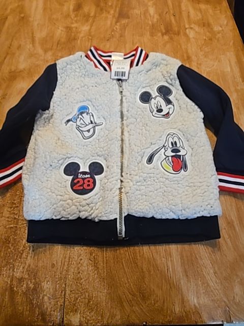 White/Navy Mickey Jacket, 4T B