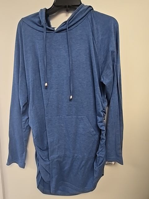 Blue Ginkana Maternity Hoodie, X-Large