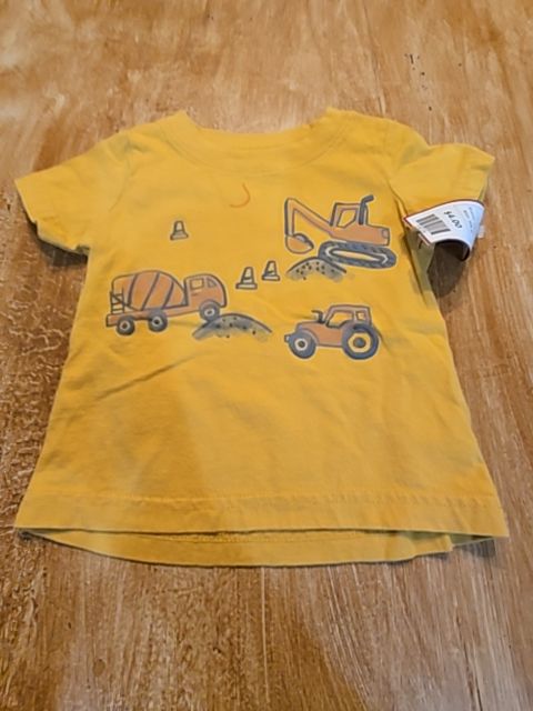 Yellow Construction Carters Shirt, 6M B