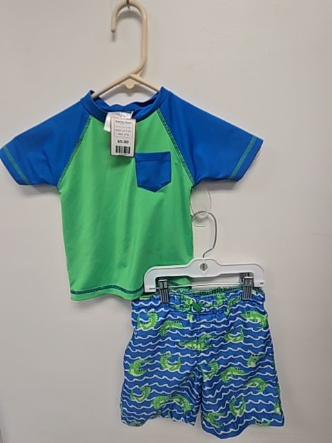 Blue/Green Alligator Lily & Dan Swim Suit, 4T B