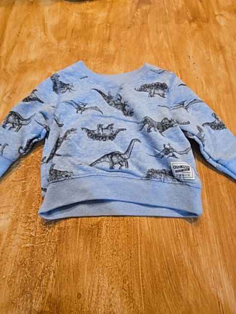 Blue Oshkosh Dinosaur long sleeve, 9M B