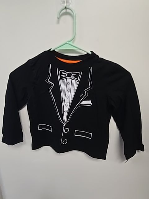 Black Tux Crazy 8 Longsleeve Shirt, 3T B