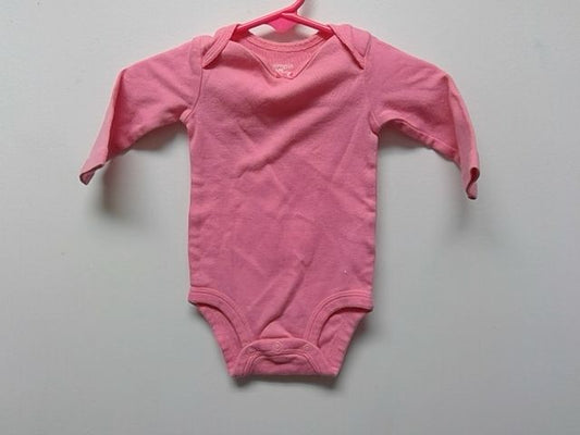 Pink Simple joys Long sleeve onesie, NB G