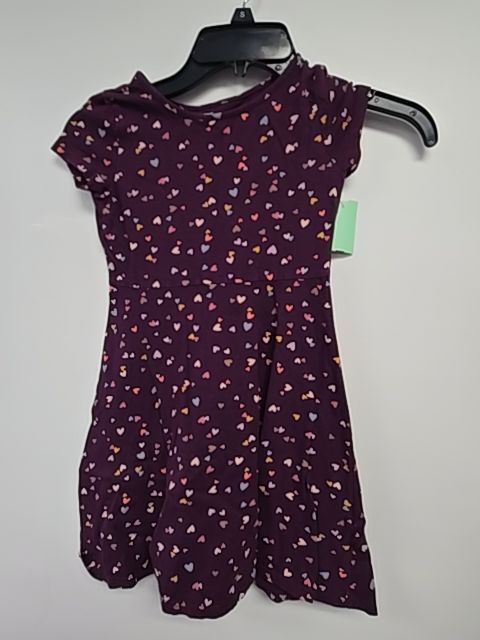 Purple/Colorful Hearts Jumping Bean Dress, 6 G