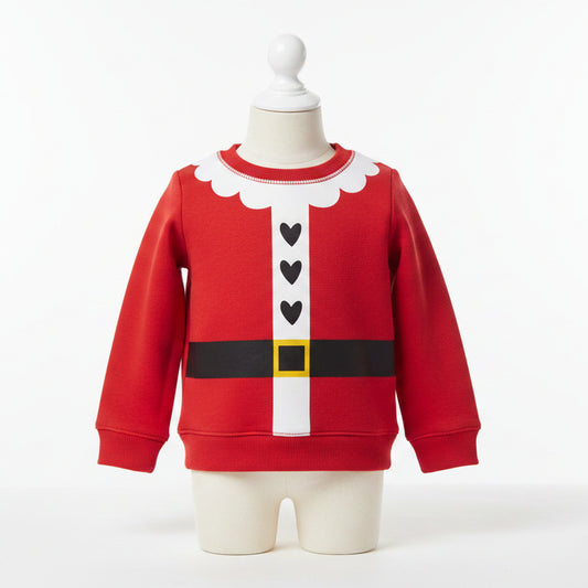 Red Santa Circo Longsleeve Shirt, 12M G