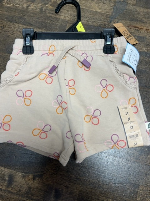 tan Easy Peasy Knit Shorts, 3t G