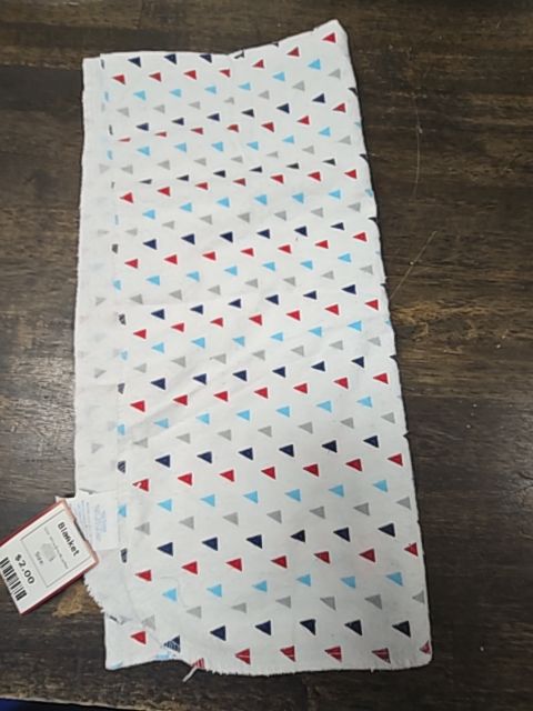 White/Grey/Blue/Red  Blanket