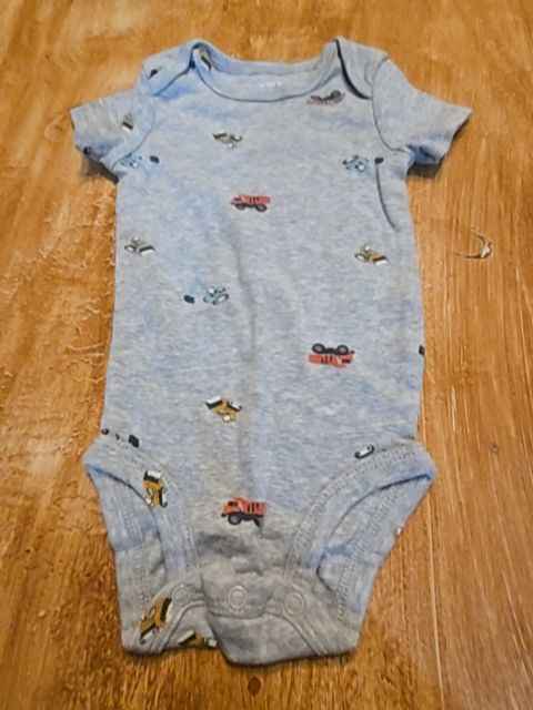 Grey Carters Construction onesie, 6M B