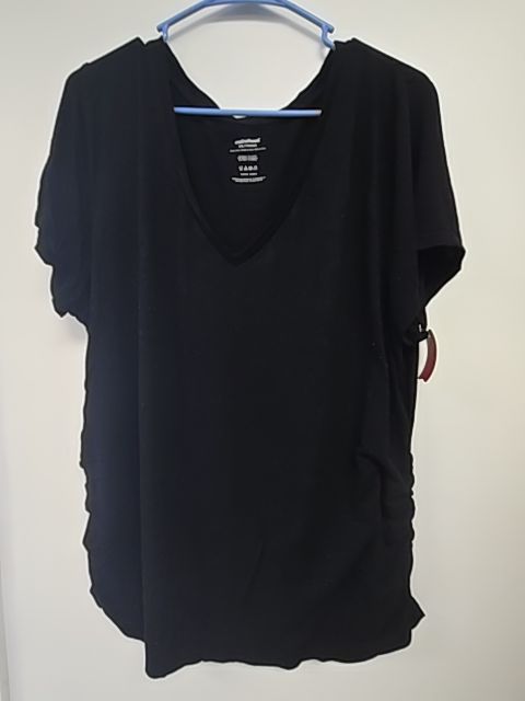 Black Motherhood Maternity Shirt, XX-Large