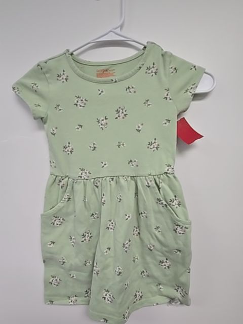Green Flower Cat & Jack Dress, 4T G
