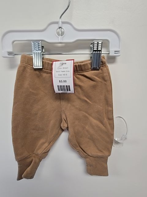 Brown Faded Glory Pants, NB B