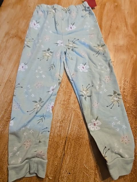 Green Flower Disney Pants, 5T G