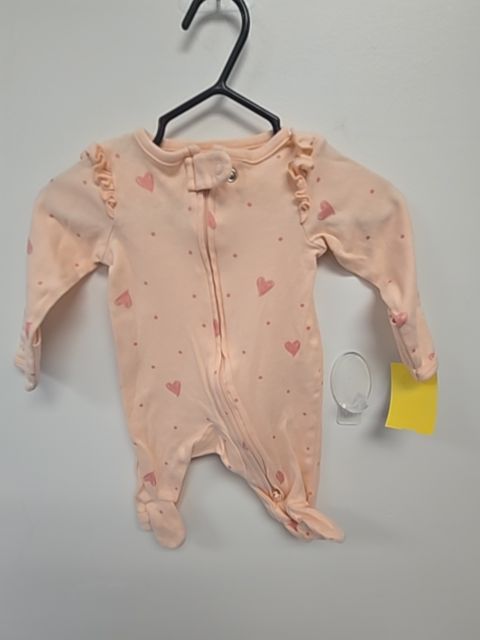 Pink Heart Carters Sleeper, NB G