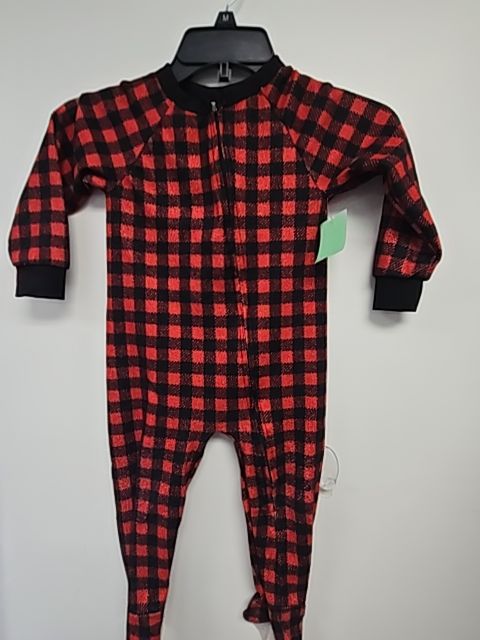 Red/Black Plaid Mon Petit Sleeper, 3T B