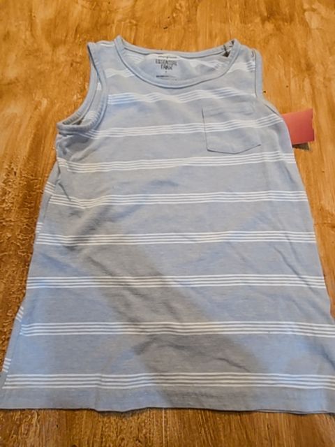Grey/White Striped Jumping Bean Tank Top, 5T B