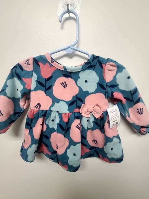 Blue Flower Carters Longsleeve Shirt, 3M G