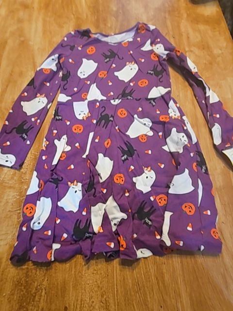 Purple Halloween Childrens Place Dress, 5T G