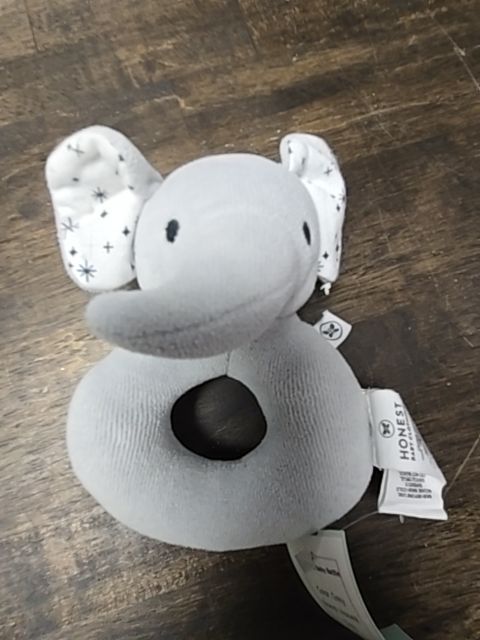 Grey Honest Elephant Baby  Rattle
