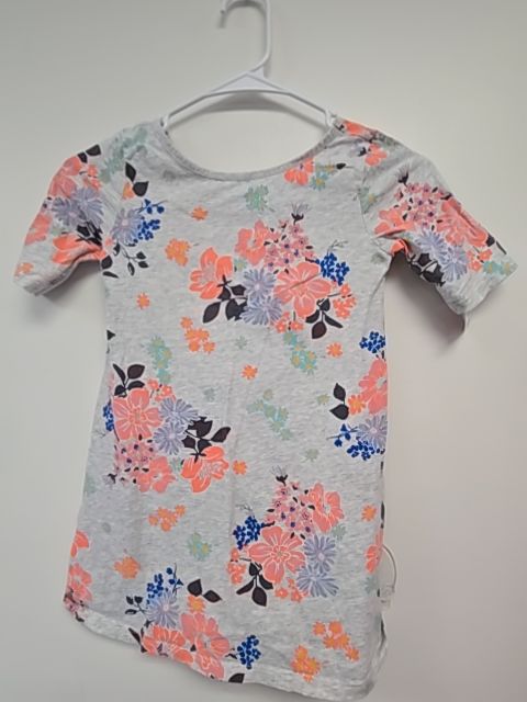 Grey/Pink/Blue Flowers Old Navy Dress, 6 G