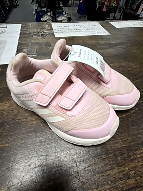 Pink/White Adidas Sneakers, 9C G