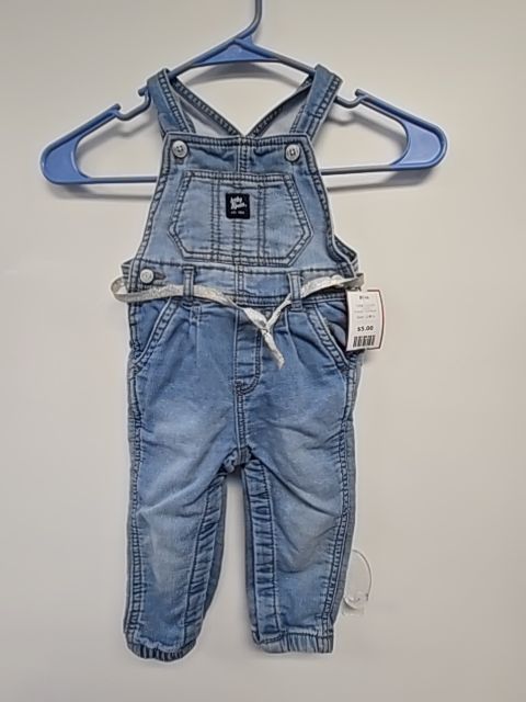 Denim OshKosh Bibs, 12M G