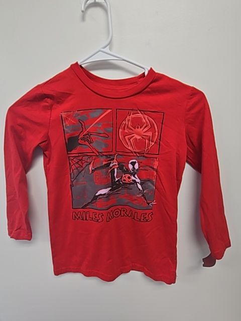 Red Spiderman Jumping Bean Longsleeve Shirt, 5T B