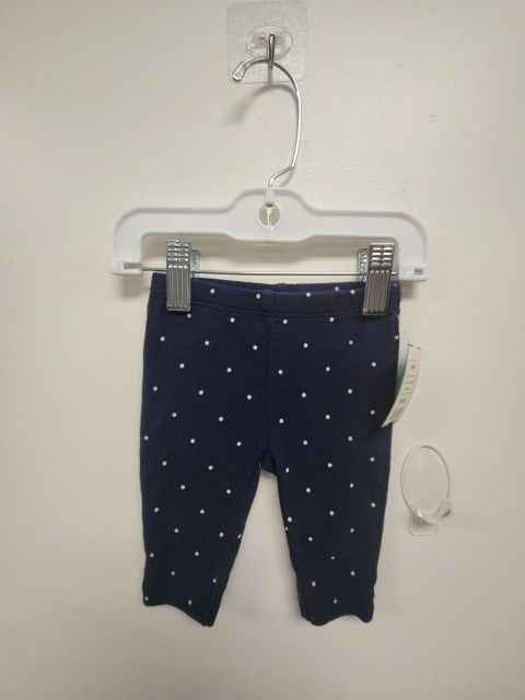 Navy/White Polka Dot Carters Pants, 3M G