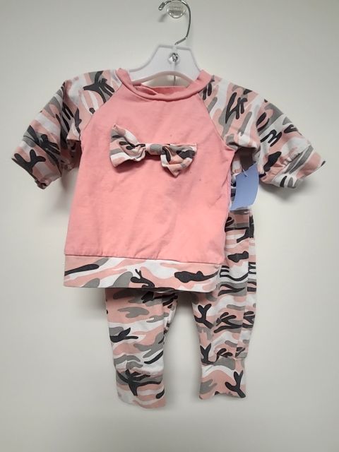 Pink/White/Grey Camo Boutique Outfit, 3M G