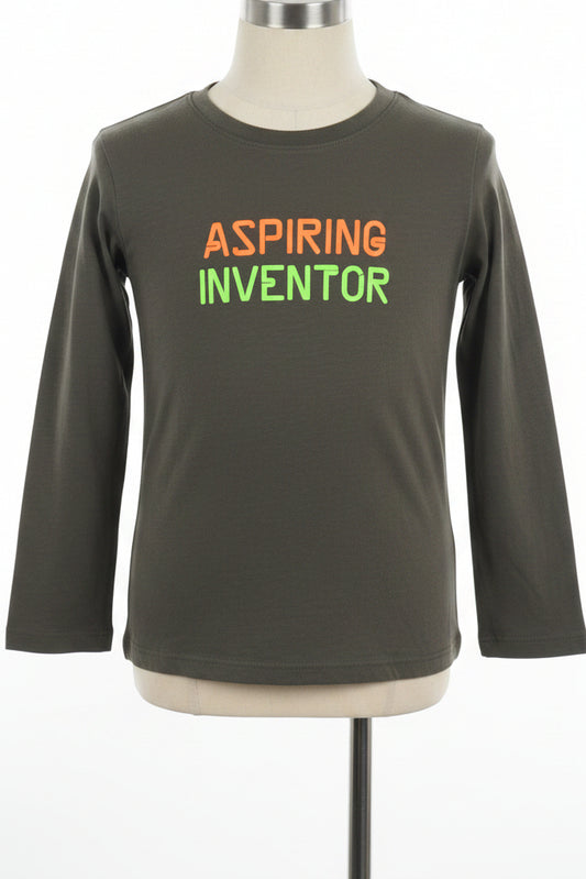 Grey Aspiring Inventor Cat & Jack Longsleeve Shirt, 6 B