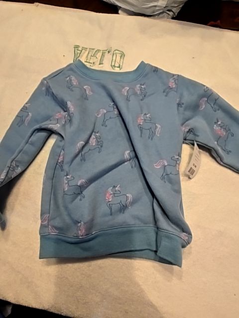 Blue Garanimals Unicorn Sweatshirt, 3T G