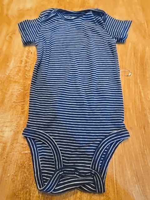 Blue stripe Carters Onesie, 9M B