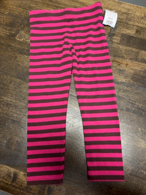 Pink/Brown Striped Bonnie Jean Leggings, 4T G