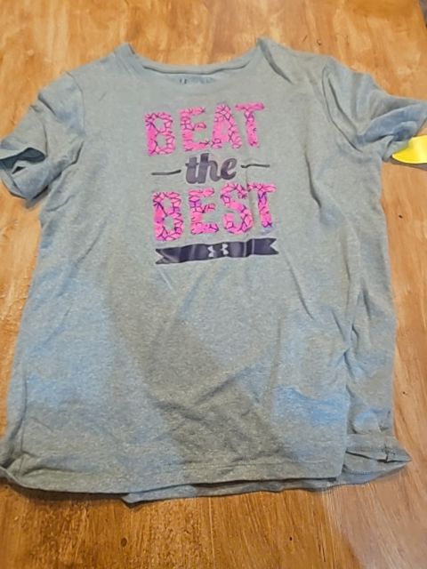 Grey/Pink/Purple Under Armour Shirt, 14 G