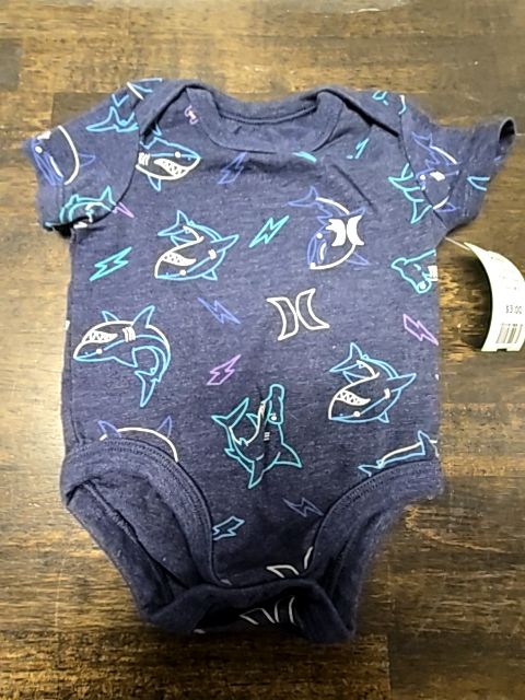 Navy Shark Hurley Onesie, 3M B
