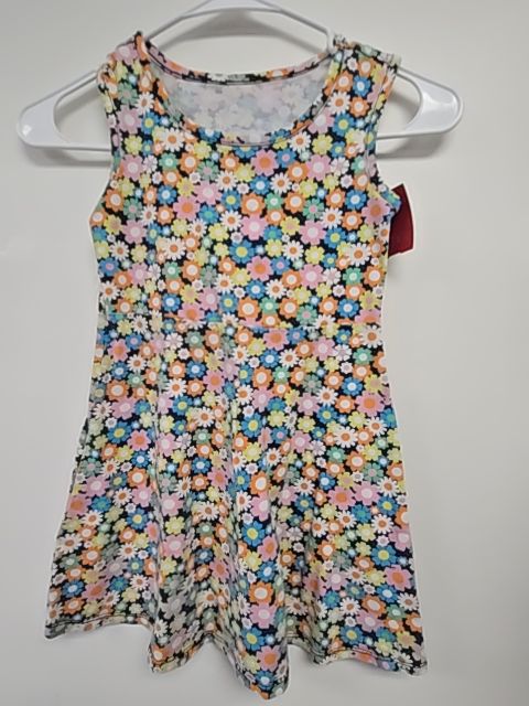 Navy/Colorful Flowers Wonder Nation Dress, 6 G