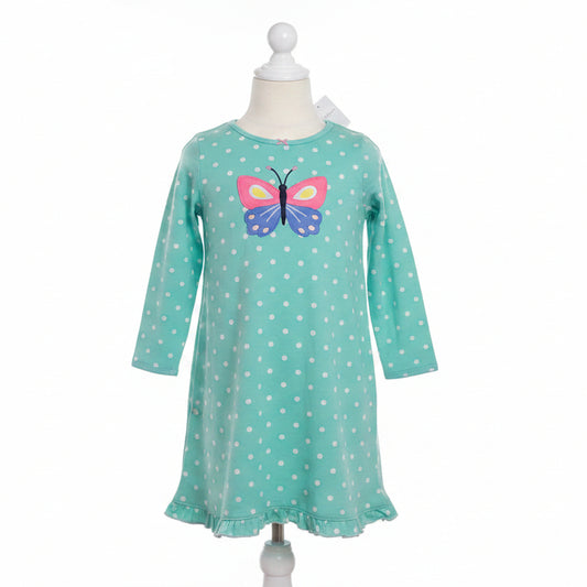 Green/White Polka Dot Carters Nightgown, 4T G