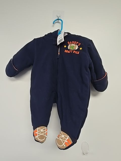 Navy Carters Snow Suit, NB B