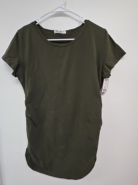 Green Bearsland Maternity Shirt, Large