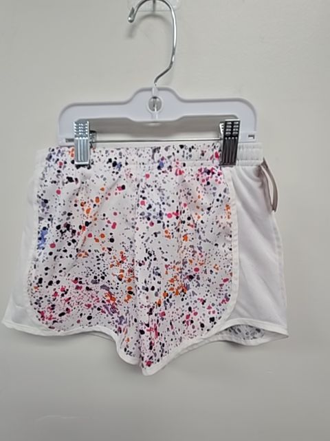 White/Colorful Splatter Athletic Works Shorts, 6 G