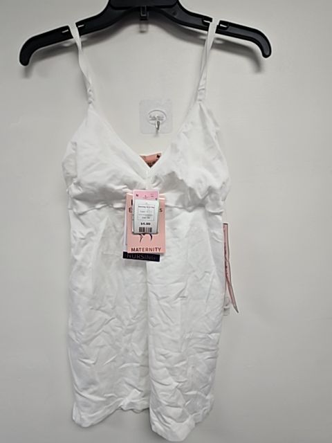 White Emma's Expressions Nursing Tank Top, OS