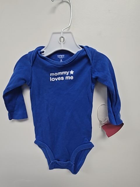 Blue Mommy Loves Me Carters Longsleeve Onesie, 6M B