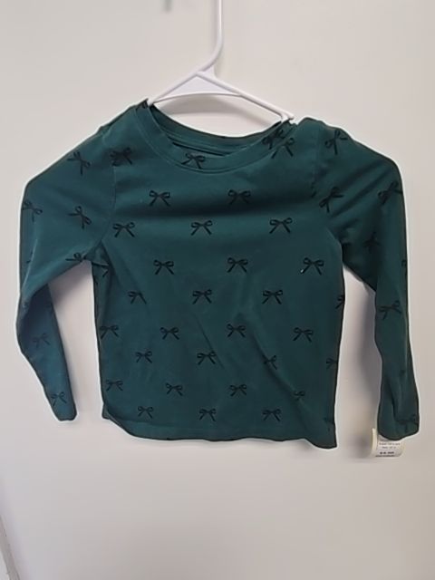 Green/Black Bows Cat & Jack Longsleeve Shirt, 4T G