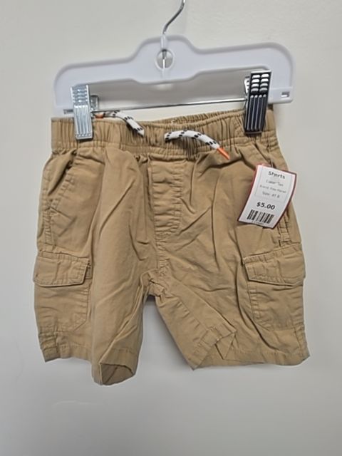 Tan Free Planet Shorts, 4T B
