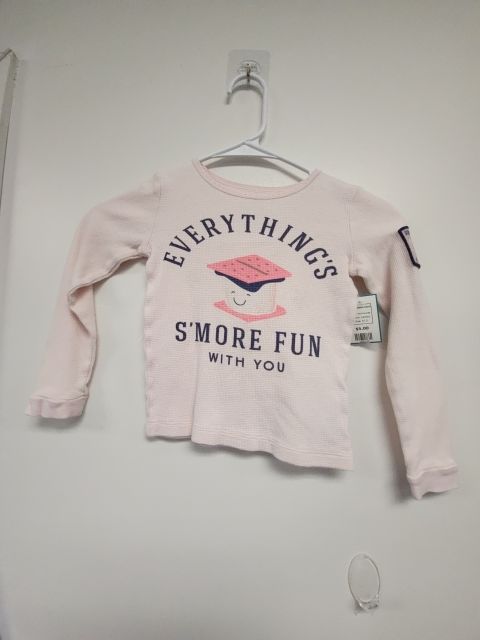 Pink Smores Carters Longsleeve Shirt, 4T G