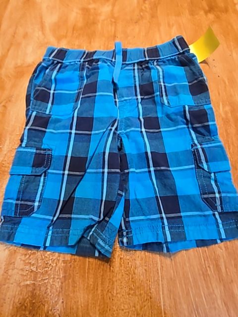 Blue/Navy Plaid Arizona Shorts, 5T B